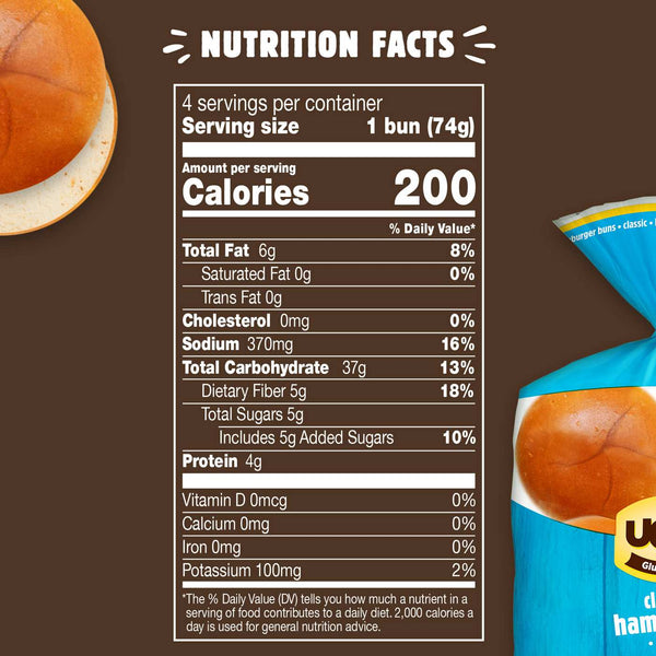 Udi's Classic Hamburger Buns - 4