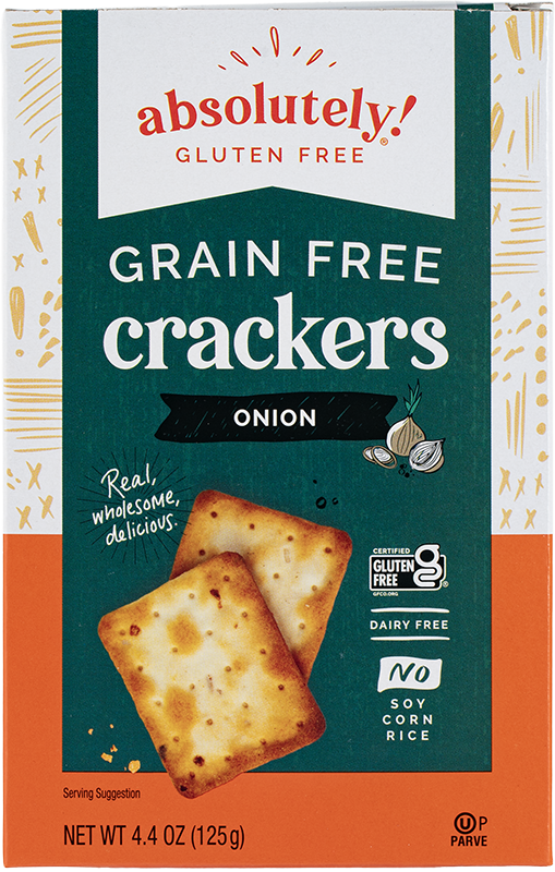 Absolutely Crackers, Toasted Onion - Case of 12 - 1