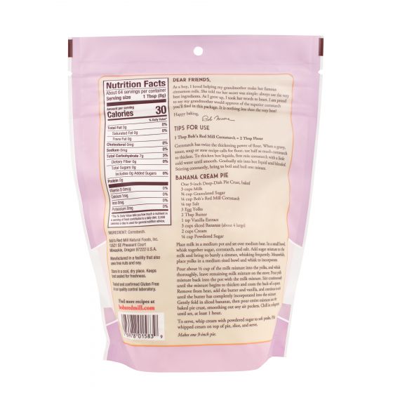 Bob's Red Mill  Corn Starch - Case of 4 - 2