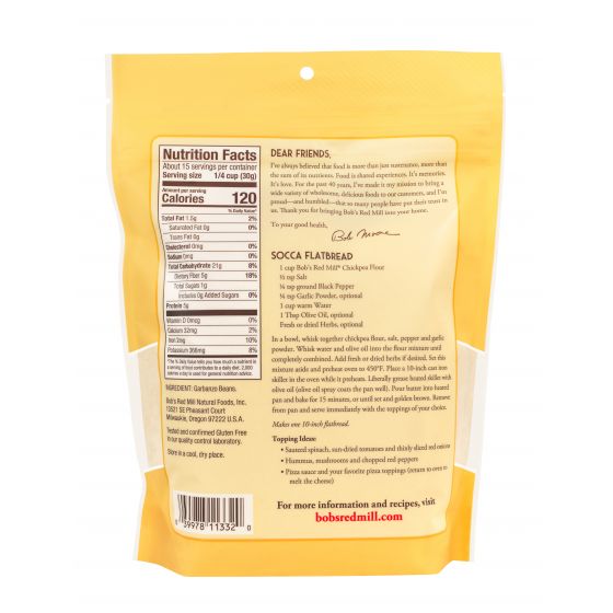Bob's Red Mill Chickpea Flour - Case of 4 - 2