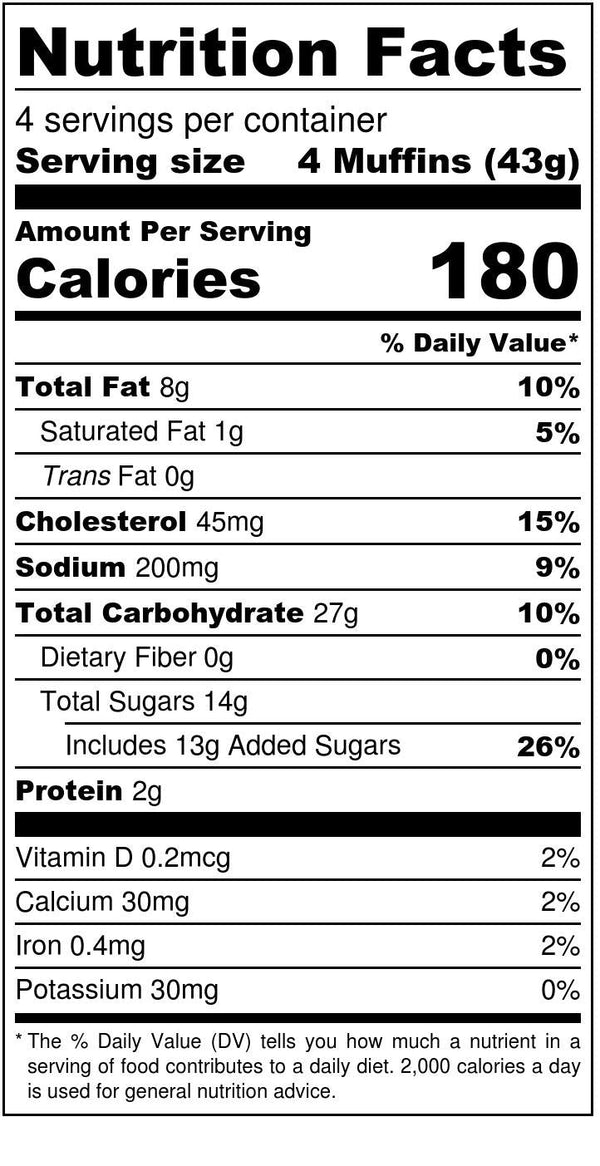 Katz Blueberry Muffin Snacks - 6