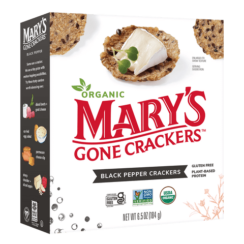 Mary's Gone Crackers, Black Pepper (Case of 6)