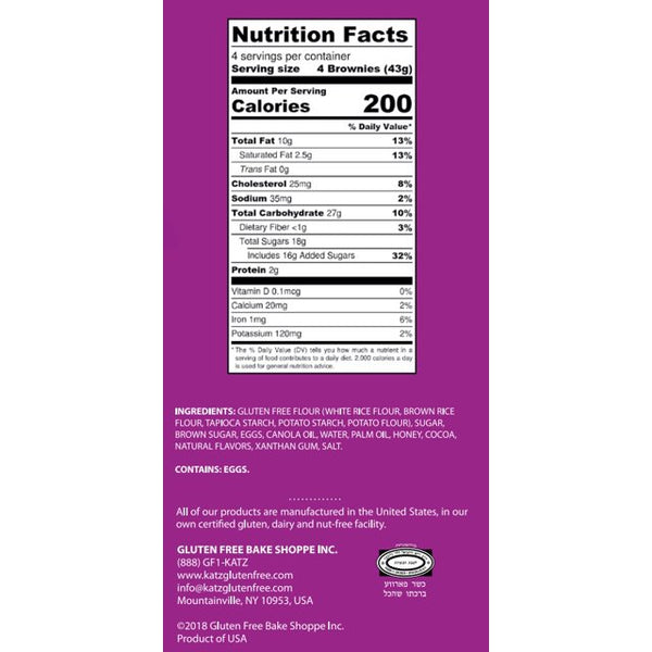 Katz Gluten Free Fudge Brownie Muffin Snacks - 3