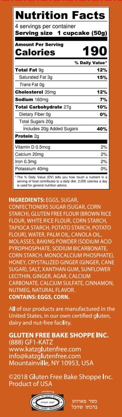 Katz Creme Filled Cupcakes - Gingerbread - 3