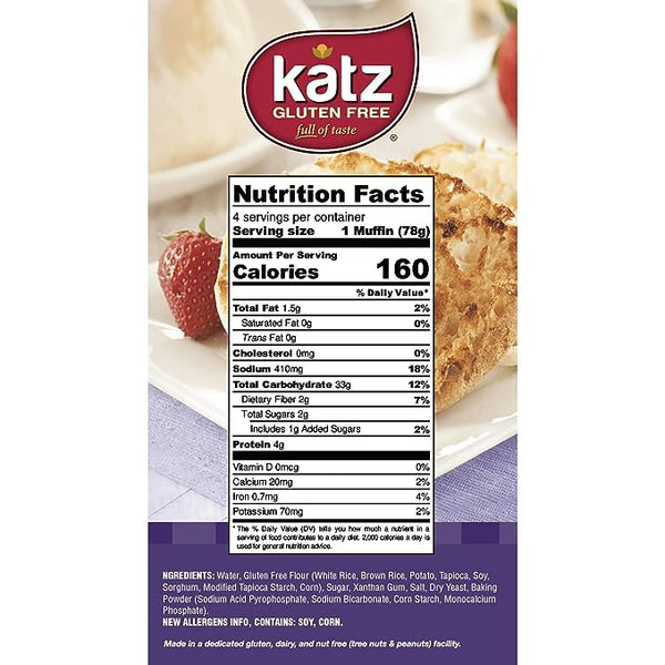 Katz Gluten Free English Muffins - 3