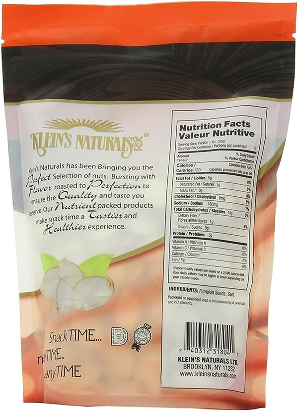 Klein's Naturals Dry Roasted, Salted Pumpkin Seeds - 2