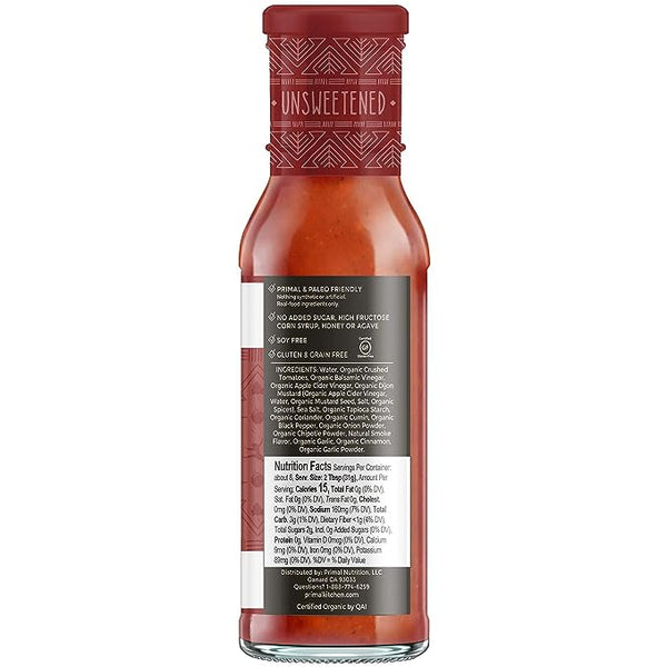 Primal Kitchen Classic BBQ Sauce, Organic Unsweetened - 2