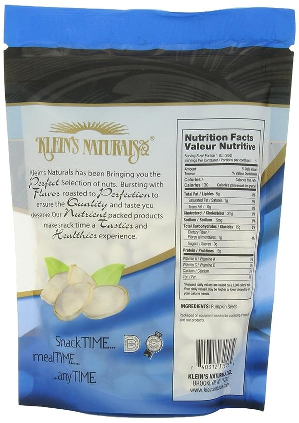 Klein's Naturals Dry Roasted, UnSalted Pumpkin Seeds - 2
