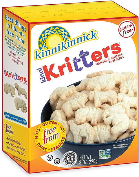 Kinnikinnick KinniKritters Animal Cookies Vanilla