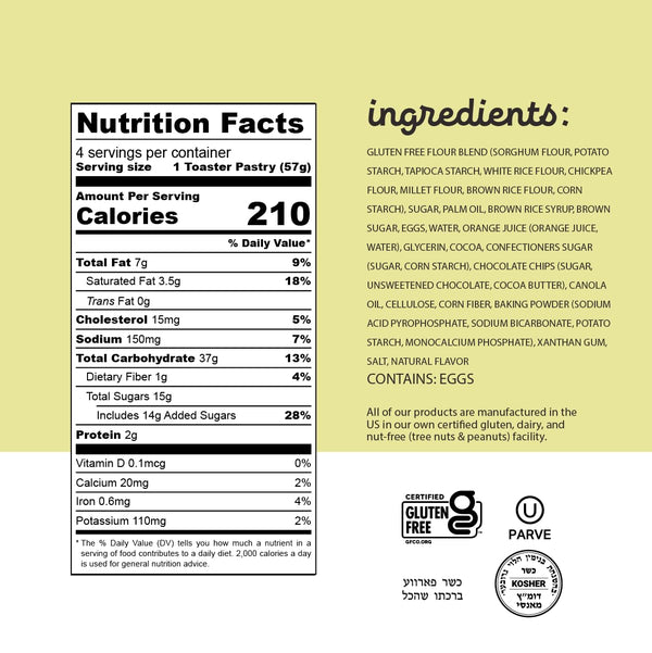 Katz Toaster Pastries - CHOCOLATE CHIP - 3