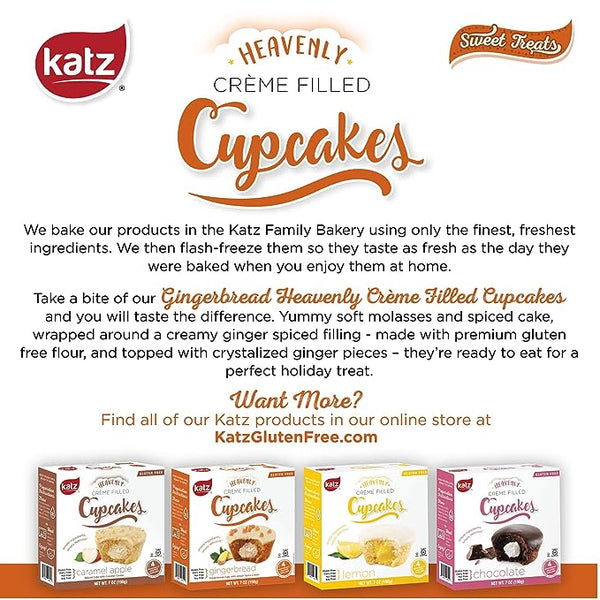 Katz Creme Filled Cupcakes - Gingerbread - 4