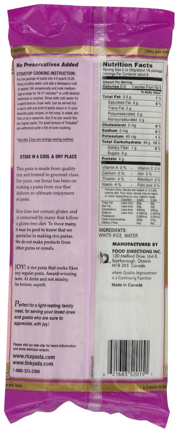 Tinkyada White Rice Pasta SPAGHETTI - 4