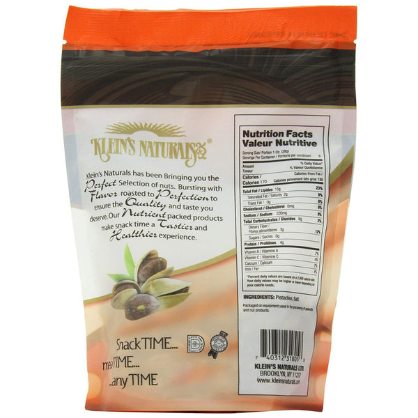 Klein's Naturals Turkish Pistachios, Roasted and Salted - 2