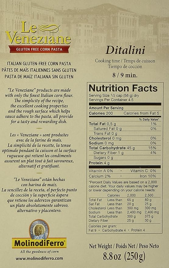 Le Veneziane Corn Pasta Ditalini - 2