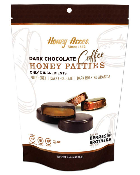 Honey Acres Dark Chocolate COFFEE Chocolate Truffles Honey Patties