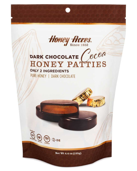 Honey Acres Dark Chocolate COCOA Chocolate Truffle Honey Patties