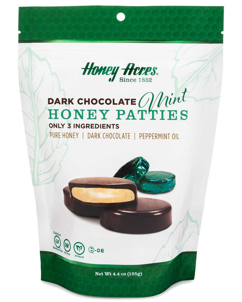Honey Acres Dark Chocolate MINT Chocolate Truffles Honey Patties