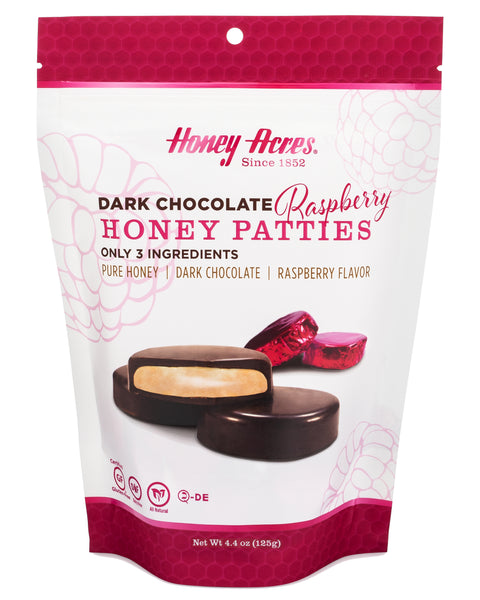 Honey Acres Dark Chocolate RAPSBERRY Chocolate Truffle Honey Patties