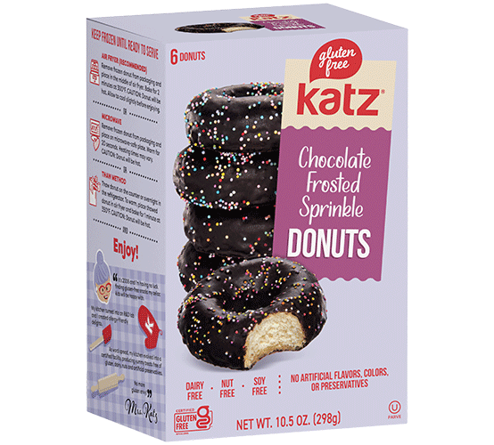 Katz Chocolate Frosted Sprinkle Donuts - 1
