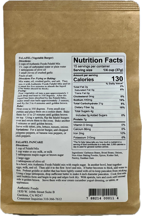 Authentic Foods Falafel Mix - 2