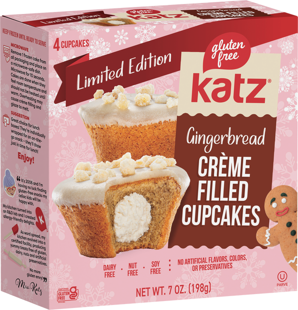 Katz Creme Filled Cupcakes - Gingerbread - 1