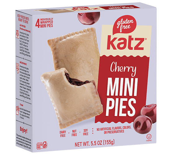 Katz Gluten Free Mini CHERRY Pie - 1