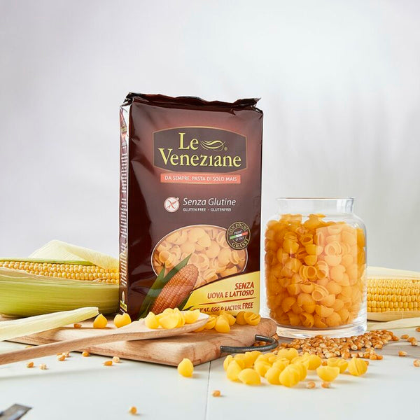 Le Veneziane Corn Pasta, Pipe Rigate - 3