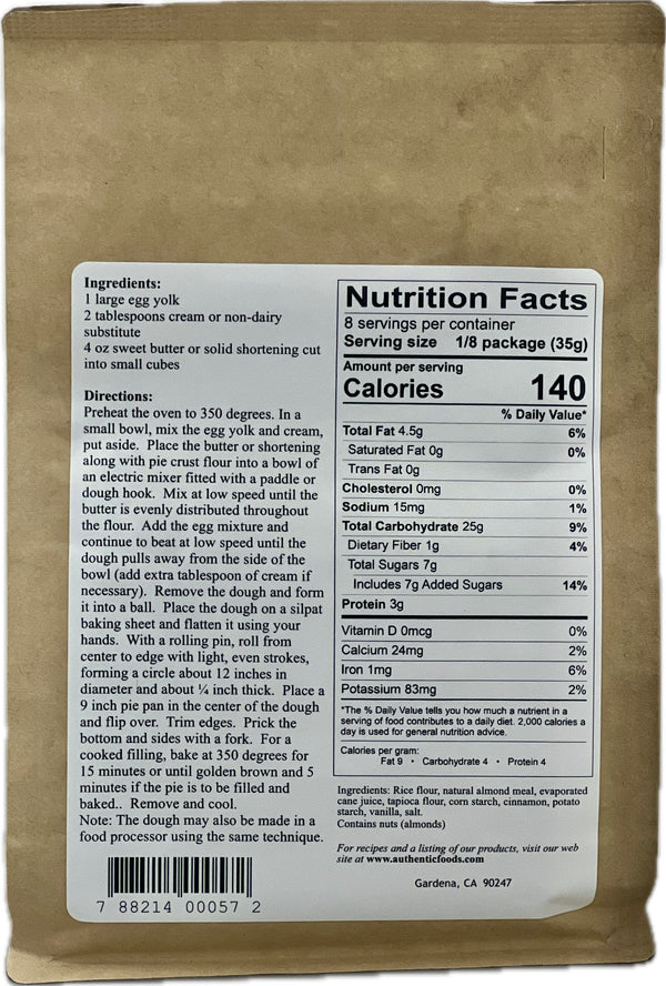 Authentic Foods Pie Crust Mix - 2