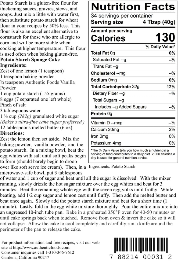 Authentic Foods Potato Starch - 5
