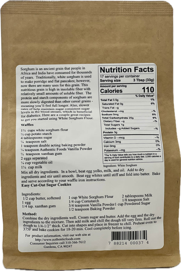 Authentic Foods Sorghum Flour, Superfine - 5