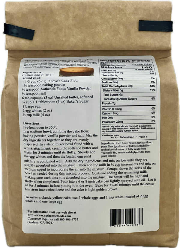 Authentic Foods Steve's  GF CAKE Flour Blend - 2