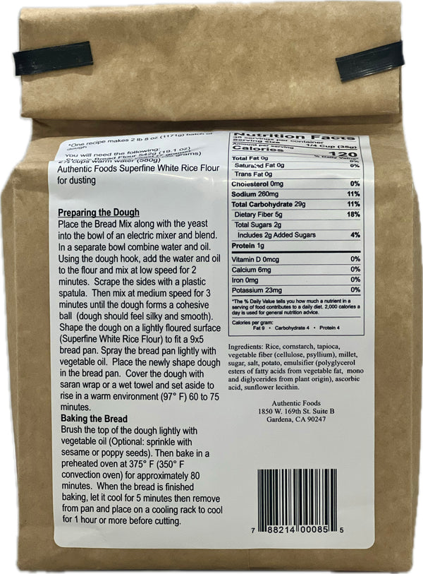 Authentic Foods Steve's GF BREAD Flour Mix - 2