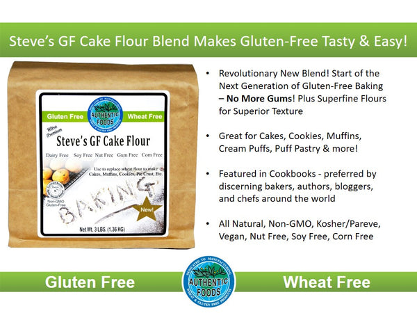 Authentic Foods Steve's  GF CAKE Flour Blend - 4