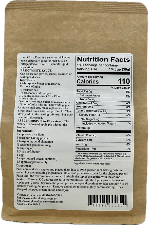 Authentic Foods Superfine Sweet Rice Flour - 5