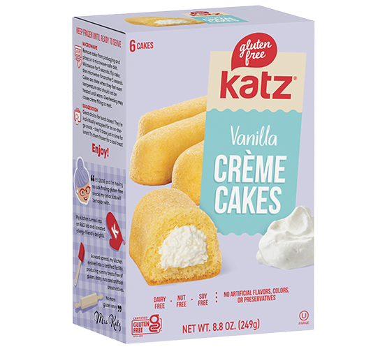 Katz Crème Cakes - Vanilla | GlutenFreePalace