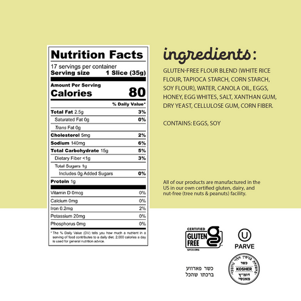 Katz Gluten Free White Bread - 5