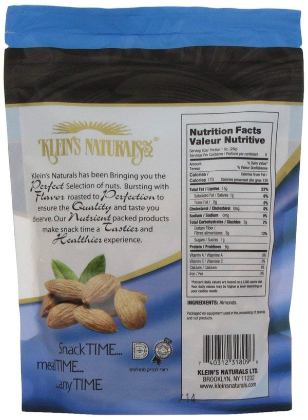 Klein's Naturals Dry Roasted Almonds, UnSalted - 2