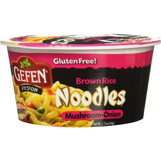 Gefen Brown Rice Noodle Bowl, Mushroom Onion - 2