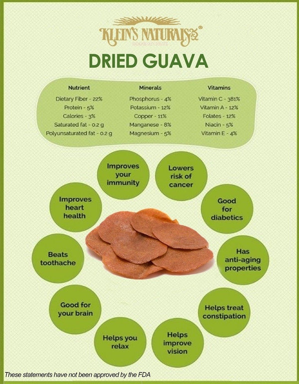 Klein's Naturals Naturally Dried Guava Slices - 4