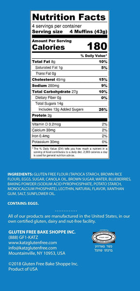 Katz Blueberry Muffin Snacks - 3