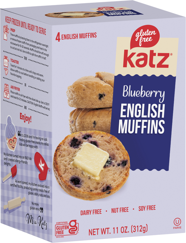 Katz Blueberry English Muffins - 1