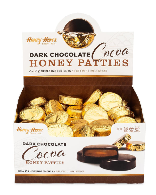 Honey Acres Dark Chocolate COCOA Chocolate Truffle Honey Patties - 2