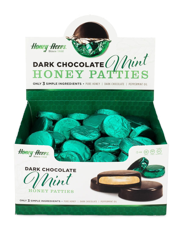 Honey Acres Dark Chocolate MINT Chocolate Truffles Honey Patties - 2