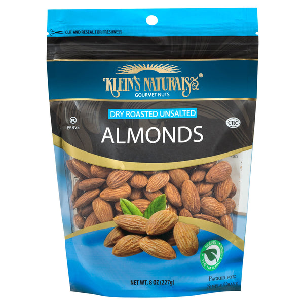 Klein's Naturals Dry Roasted Almonds, UnSalted - 1
