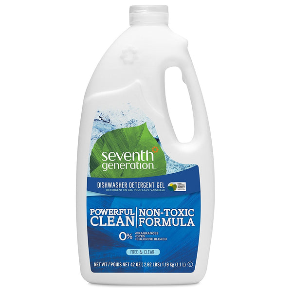Seventh Generation Dishwashing Detergent Gel, Free & Clear, 42 Oz - 1