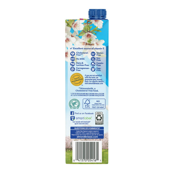 Almond Breeze Almond Milk, Vanilla, Unsweetened (12 Pack) - 4