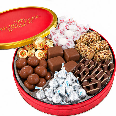 GFP Chocolate Candy Nuts Gift Tin