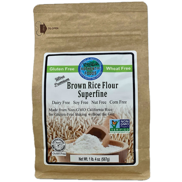 Authentic Foods Brown Rice Flour, Superfine