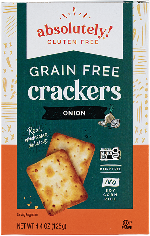 Absolutely Crackers, Toasted Onion - Case of 12