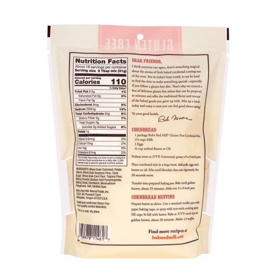 Bob's Red Mill Cornbread Mix - Case of 4 - 2